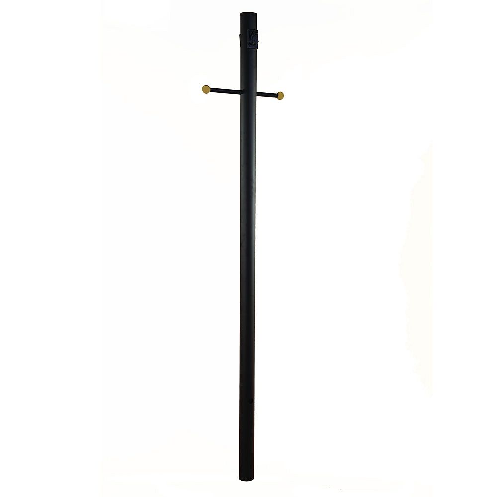 Acclaim Lighting Direct Burial Lamp Post Black 7 foot with photocell