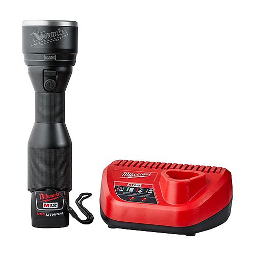 M12 12V Li-Ion Cordless LED High Performance Flashlight Kit with (1) 1.5Ah Battery & Charger