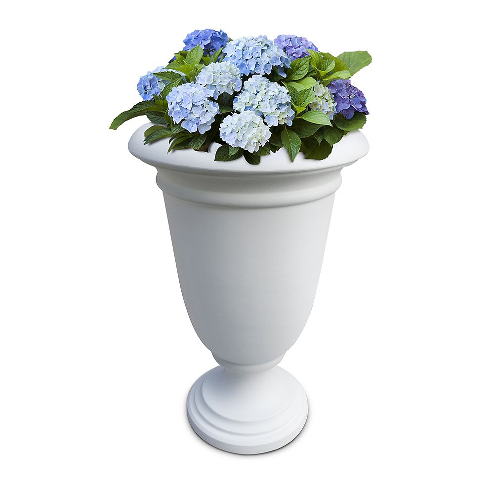 Mayne Ellington 25" Tall Planter White The Home Depot Canada