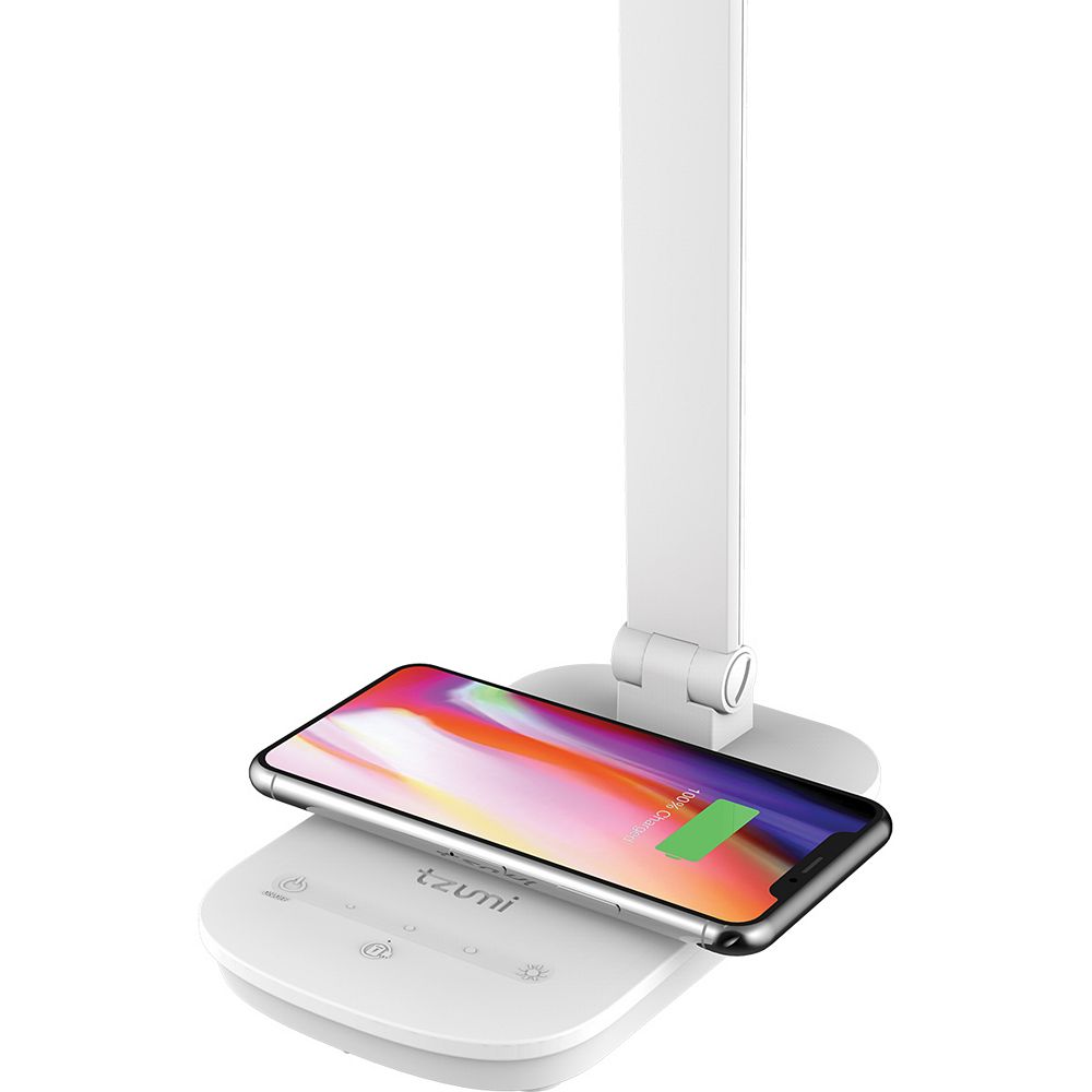 Tzumi 12inch Wireless Charging LED Desk Lamp with Touch Sensor The