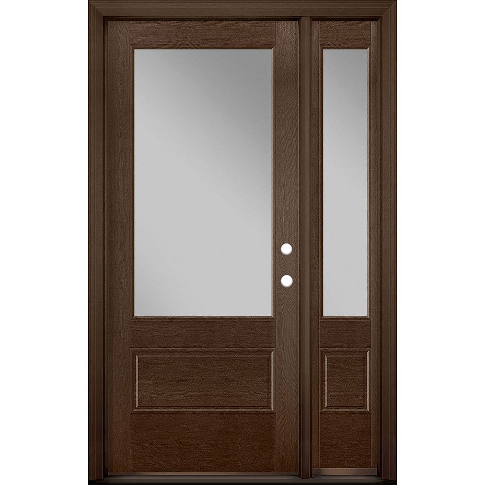 Masonite 34in x 80in Vista Grande 3/4 Lite Wide Exterior Door w/ SL