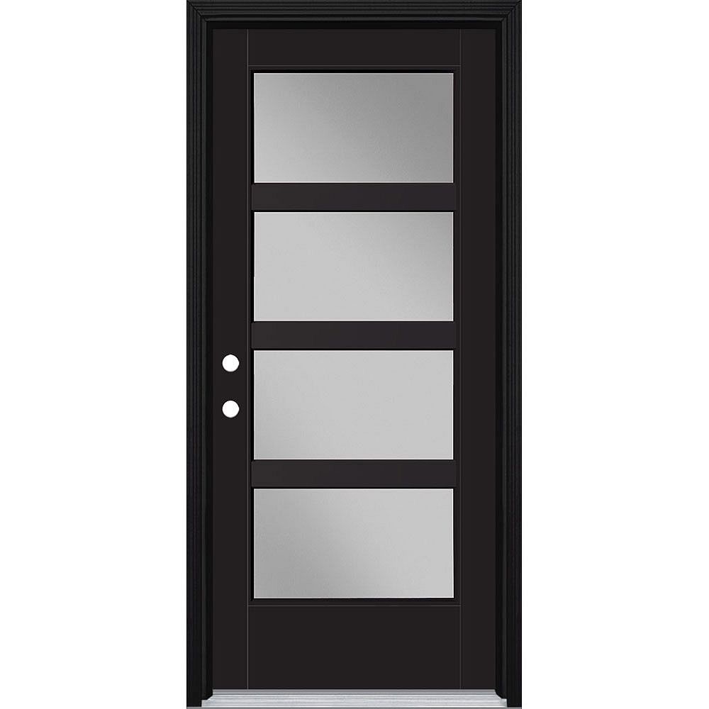 Masonite 34in x 80in Vista Grande 4 Lite Wide Exterior Door w/ Cladding