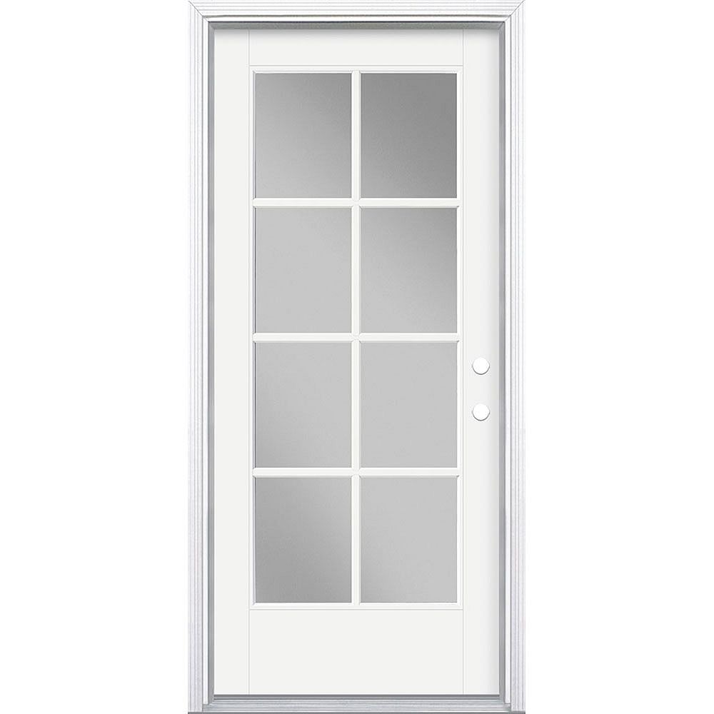 Masonite 34in x 80in Vista Grande 8 Lite Exterior Door w/ Cladding ...