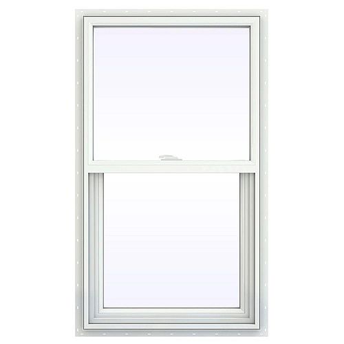 18""x30"" RSO Builders Choice Single Hung with nail fin, White vinyl, low-e, argon, screen  - ENERGY STAR®