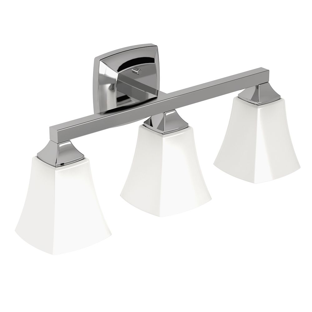 MOEN Voss 3Light Vanity Light in Chrome The Home Depot Canada