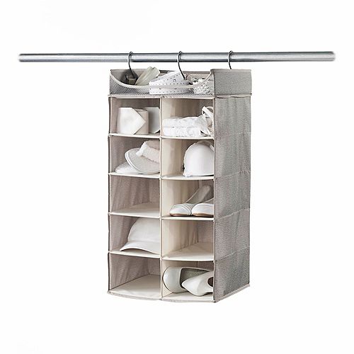 Neatfreak 2 ft. x 5 ft. 10-Shelf Hanging Closet Organizer