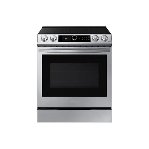 6.3 cu.ft. Single Oven Slide-In Electric Range with Self-Cleaning True Convection Oven and Air Fry in Stainless Steel