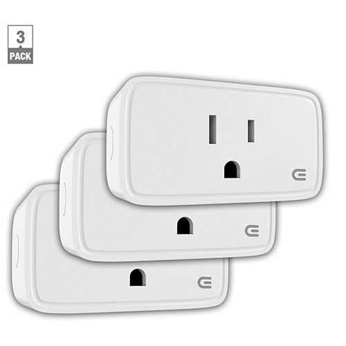 15 Amp. Indoor Wi-Fi Smart Home Plug (3-Pack)