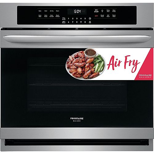 30-inch W 5.1 cu. ft. Air Fry Electric Wall Oven Self-Cleaning in Smudgeproof Stainless Steel