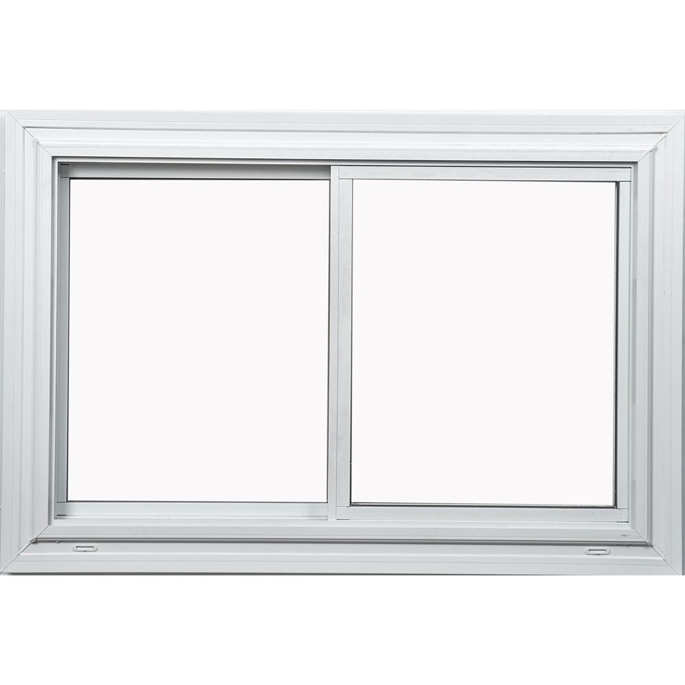 Farley Windows 40inch x 24inch Double Sliding White Window with