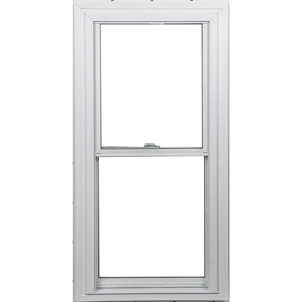 Farley Windows 24inch x 48inch Double Hung White Window with Vertex3