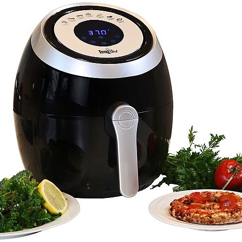 Total Chef 1500 Watts Air Fryer with Touchscreen Panel and LED Display (3.8 Quarts/3.6 Liters)