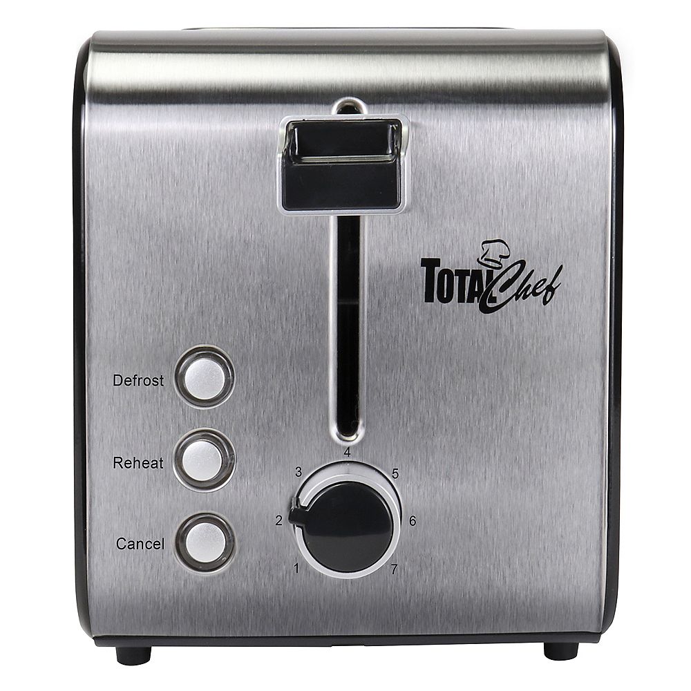 Total Chef Total Chef 2Slice Stainless Steel Toaster with Adjustable