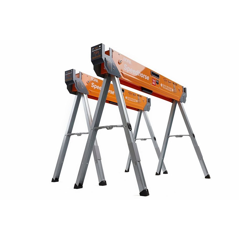 Bora Speedhorse QuickDeploy Sawhorse Two Pack The Home Depot Canada
