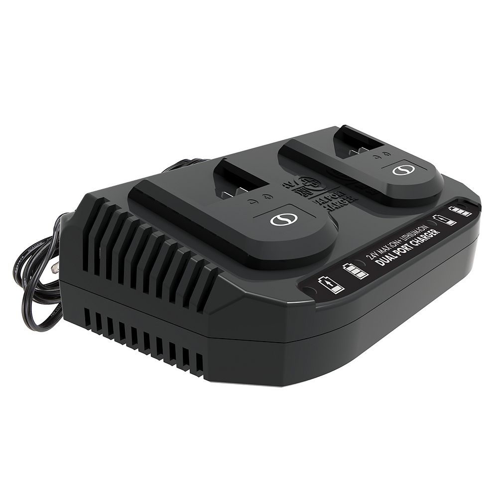 Snow Joe 24Volt Dual Port Quick Charge Docking Station for iBAT24 and