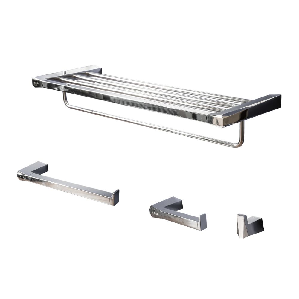 Nordic Canada Bathroom Accessories Set Prismatic Chrome The Home