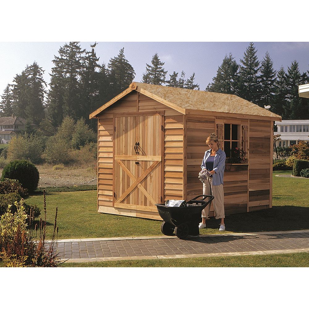 Cedarshed Rancher 8x12 Double Door Cedar Shed | The Home Depot Canada