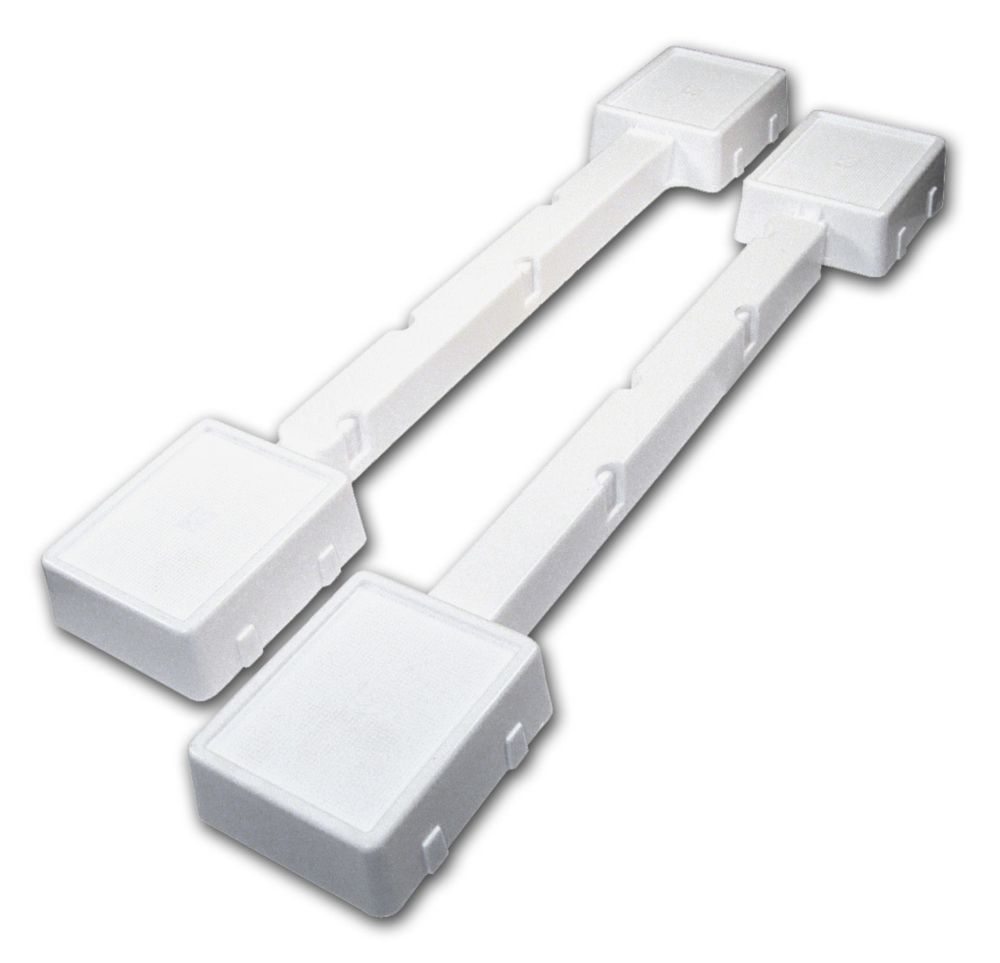 Nystrom Appliance Casters, Fixed, with Plate, White The Home Depot Canada