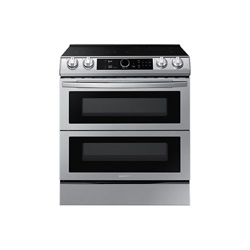 6.3 cu. ft. Double Oven Slide-In Electric Range with Self-Cleaning Convection Oven and Air Fry in Stainless Steel