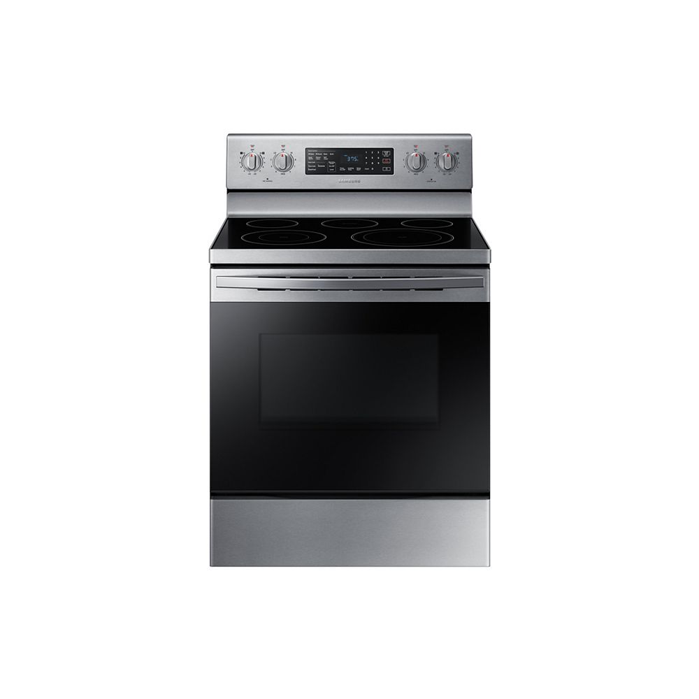 Samsung 30-inch 5.9 cu. ft. Single Oven Electric Range with Self-Cleaning Oven in Fingerprint Resistant Stainless Steel