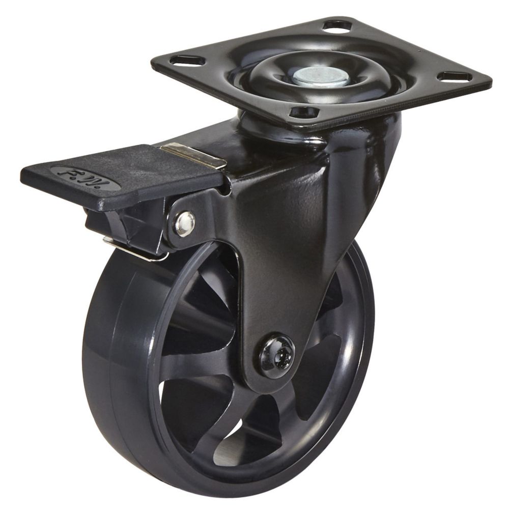 Richelieu Aluminum Single Wheel Design Caster, Swivel with Brake, with