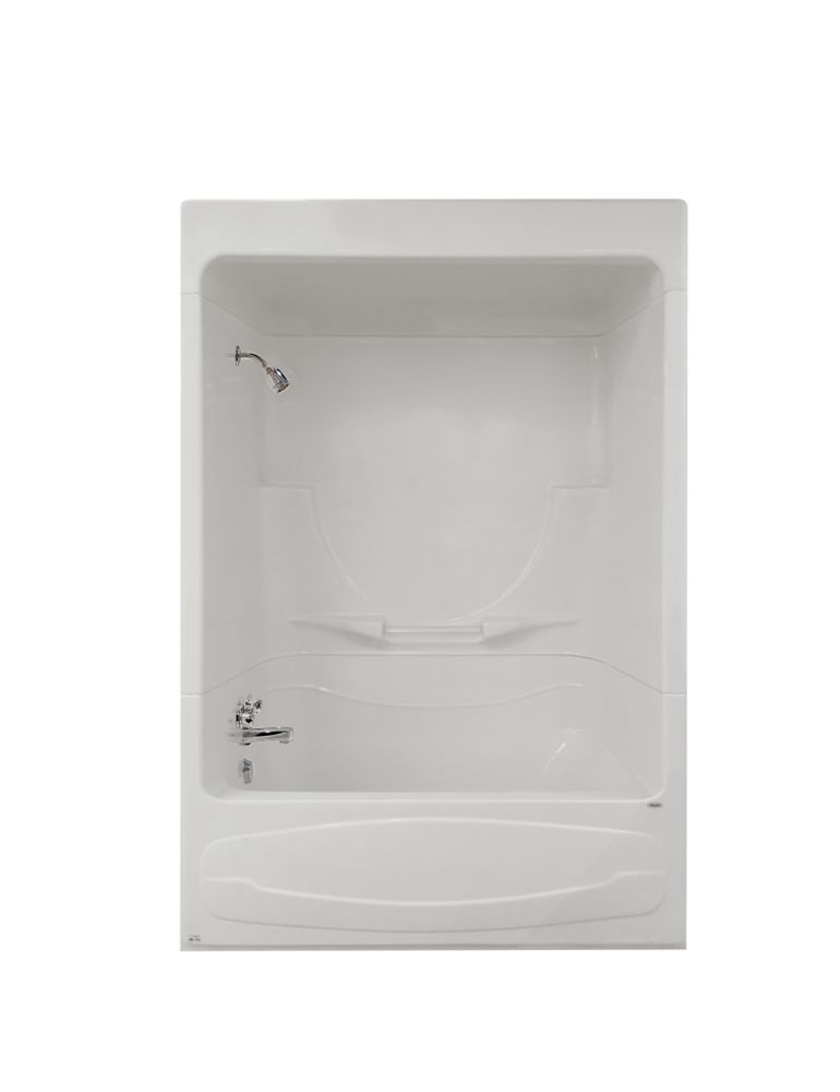MAAX Figaro I 59 in. x 33 in. x 85 in. Acrylic Left Drain 3Piece Tub