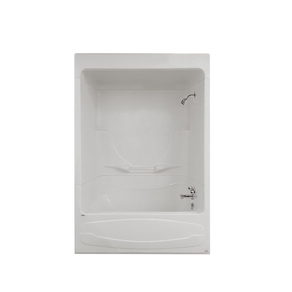 one piece bathtub shower combo home depot