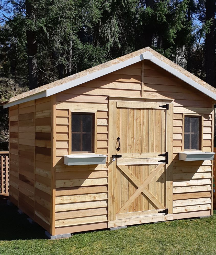 Cedarshed CedarHouse 10x8 Cedar Shed The Home Depot Canada