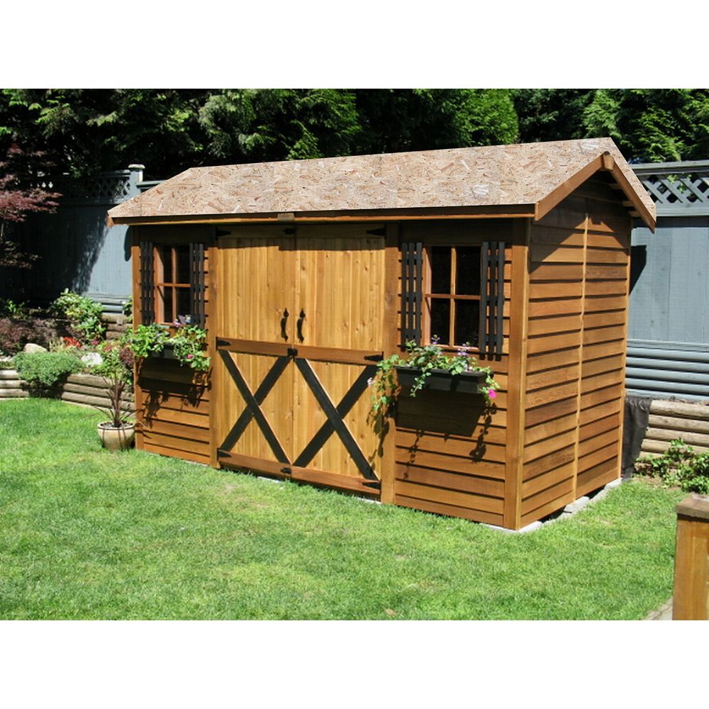 Cedarshed LongHouse 12x6 Cedar Storage Shed | The Home Depot Canada