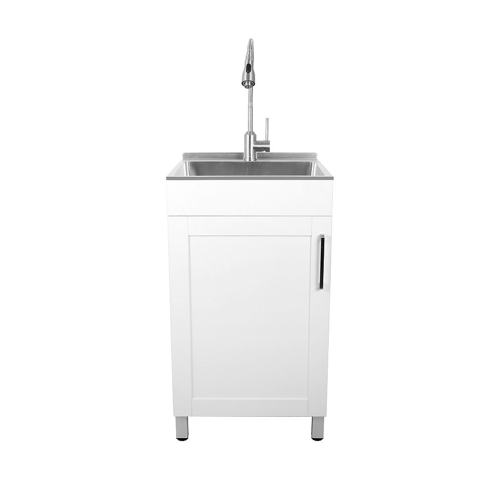 20 Inch Small Space Laundry Cabinet, Laundry Vanity Cabinet