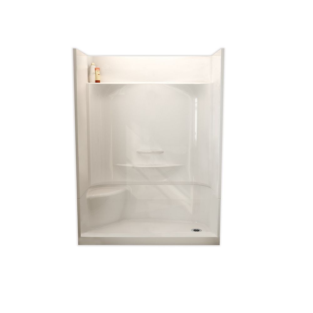 MAAX ESSENCE SH-6034 59.88-inch 4-Piece Sectional Alcove Shower Left ...