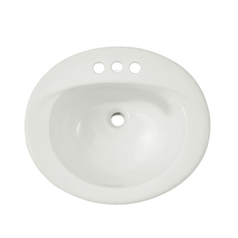 TOTO Countertop 21inch Self Rimming Centerset Bathroom Sink in Sedona