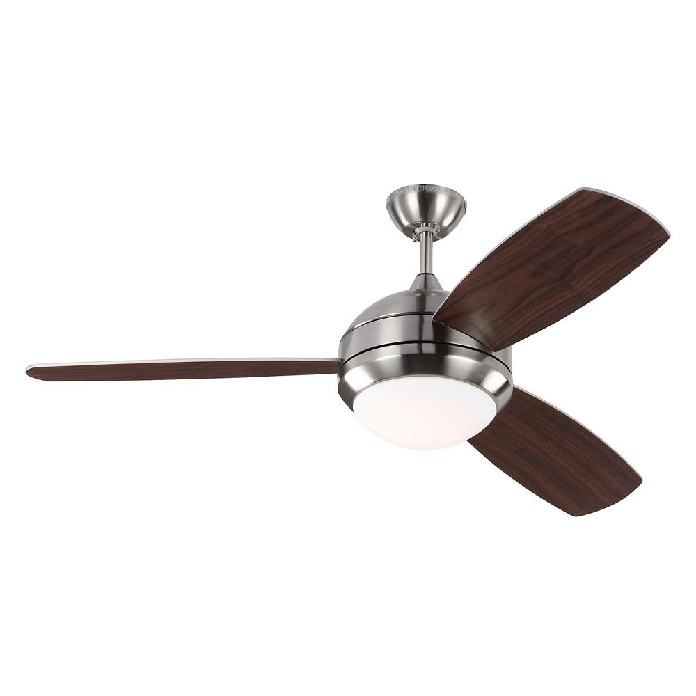 Monte Carlo Fans Discus Trio 52 In Led Indoor Outdoor Brushed