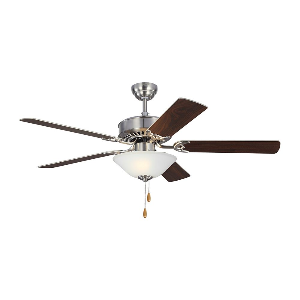 Monte Carlo Fans Haven LED 2 52 in. Indoor Brushed Steel Ceiling Fan