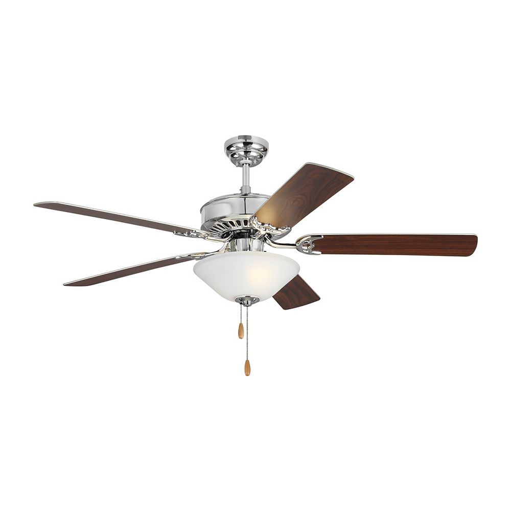 Monte Carlo Fans Haven Led 2 52 In Indoor Chrome Ceiling Fan With Light Kit The Home Depot Canada