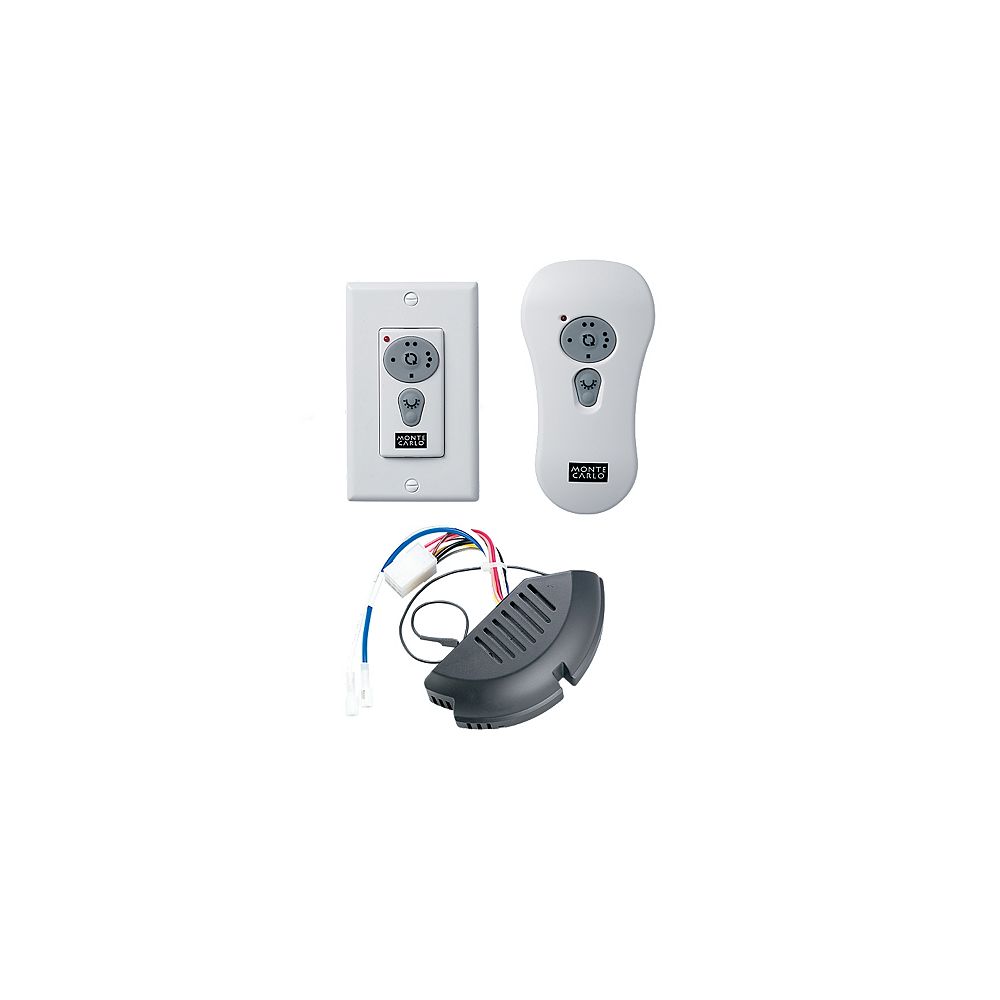 Monte Carlo Fans White Reversible Wall Switch/HandHeld Remote Control