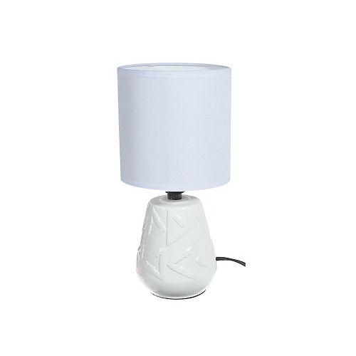 Ceramic Table Lamp With Shade (Windsor) (White)