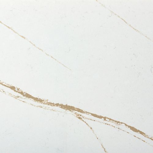 4-inch x 8-inch Quartz Countertop Sample in D'Or