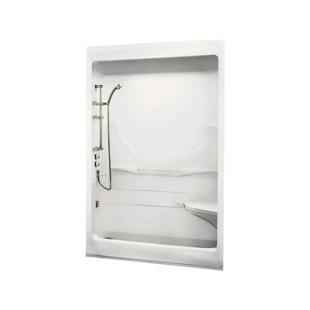 MAAX ALLEGRO I 59.25inch 3Piece Sectional Alcove Shower with Roof Cap