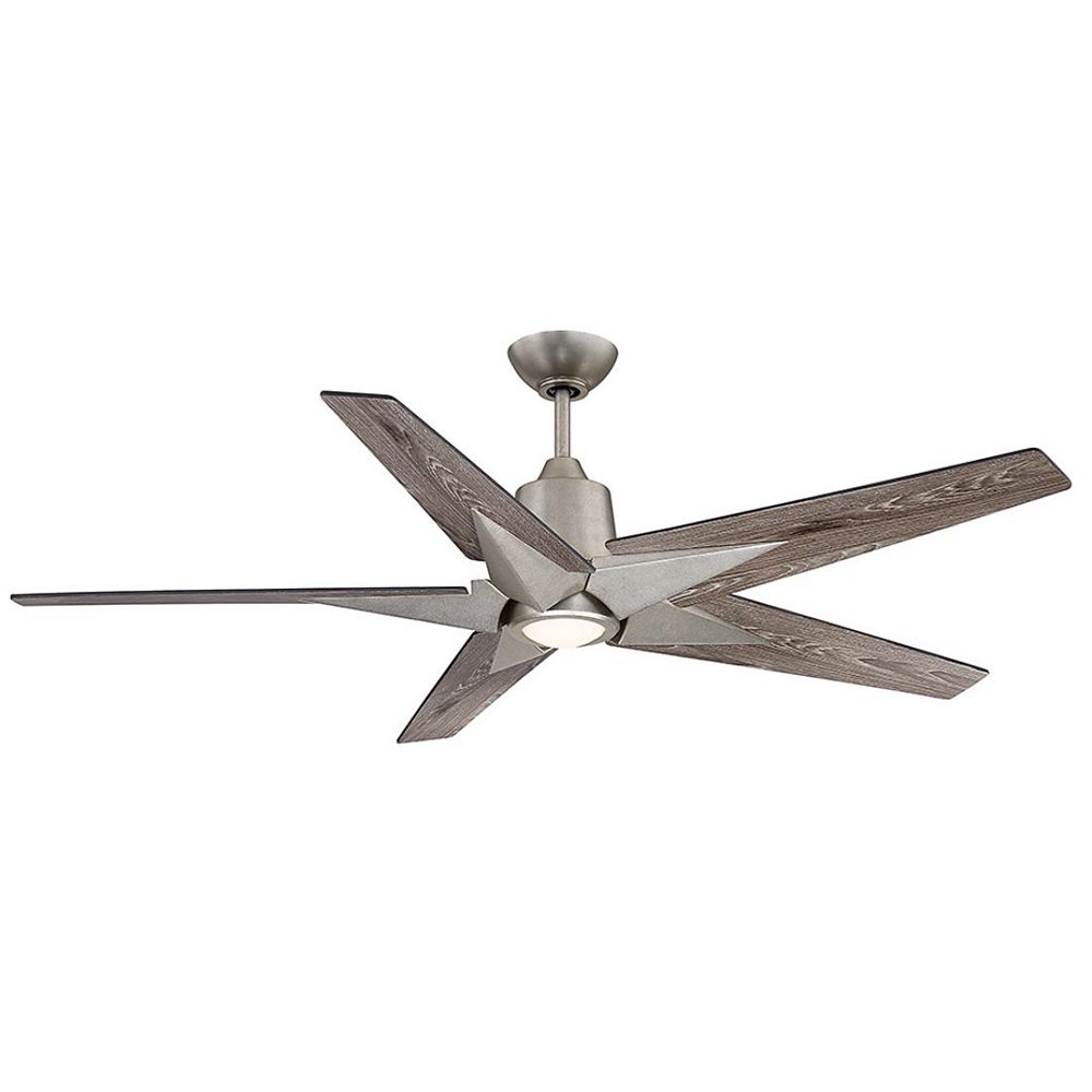 Filament Design 1Light Blade Gray Weathered Oak Ceiling Fan The Home