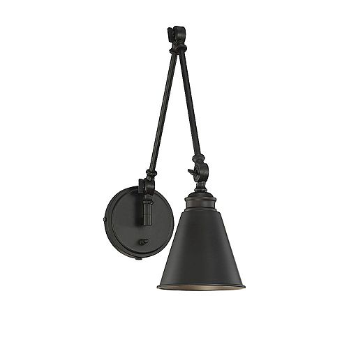 Swing Arm Wall Lights The Home Depot Canada - Home Depot Canada Plug In Wall Sconce