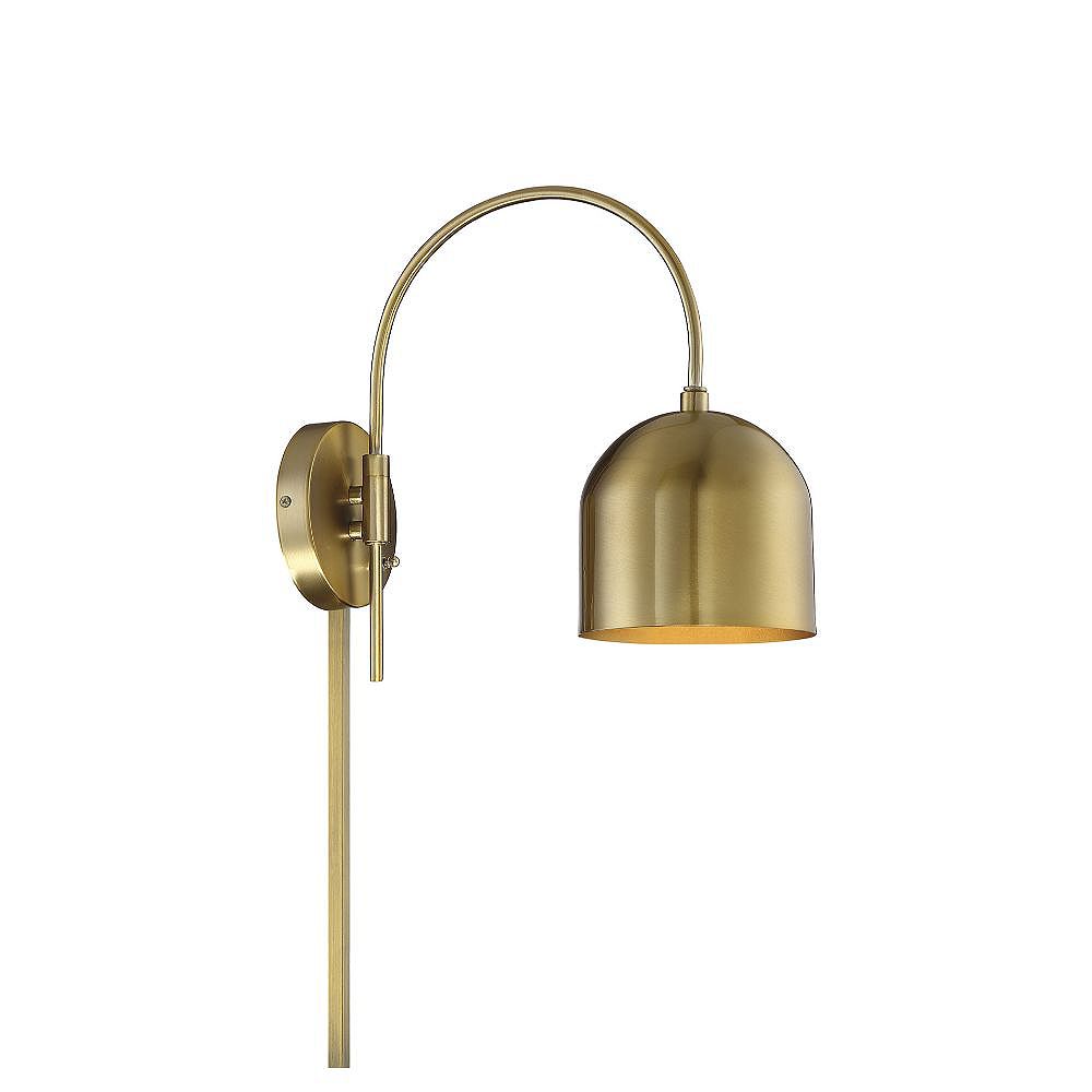 30-Light Natural Brass Adjustable Wall Sconce - 30 inch 30-Light Natural Brass Adjustable Wall Sconce - 30 inch