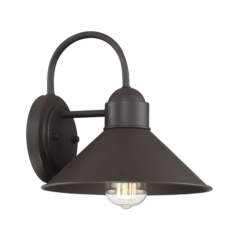 Filament Design 1-Light Oil Rubbed Bronze Exterior Wall Sconce- 10 Inch ...