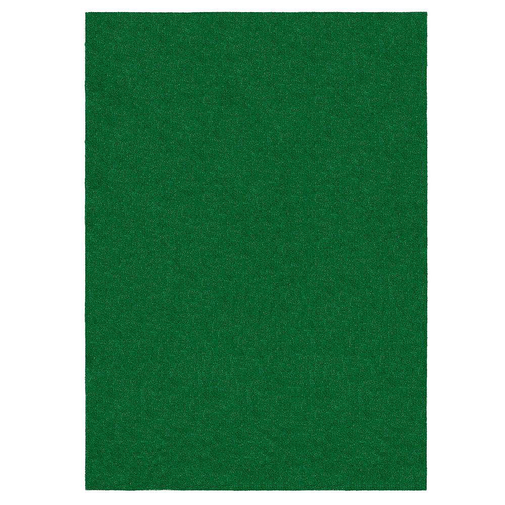 Home Decorators Collection 6 ft. x 8 ft. Green Artificial Grass Rug ...