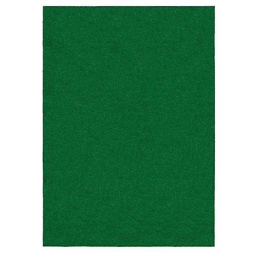 6 ft. x 8 ft. Green Artificial Grass Rug