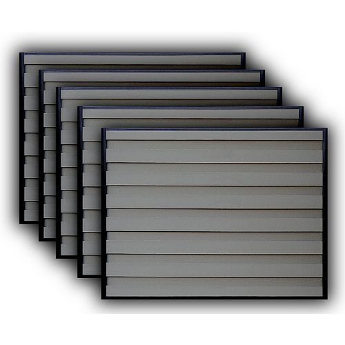 6 ft . X 8 ft. Trex Horizons Winchester Grey Fence Panel Kit 5-Pack