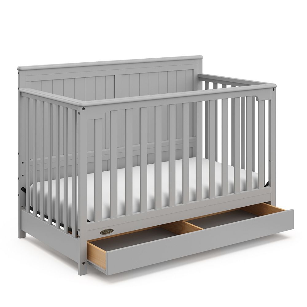 Graco Lit De Bebe 4 En 1 Avec Tiroir Hadley De Graco Gris Galet Home Depot Canada