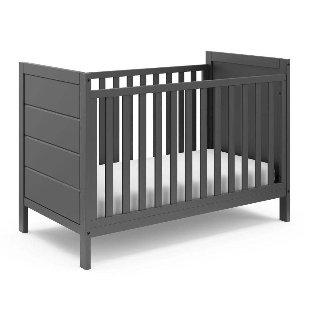 grey 3 in 1 crib