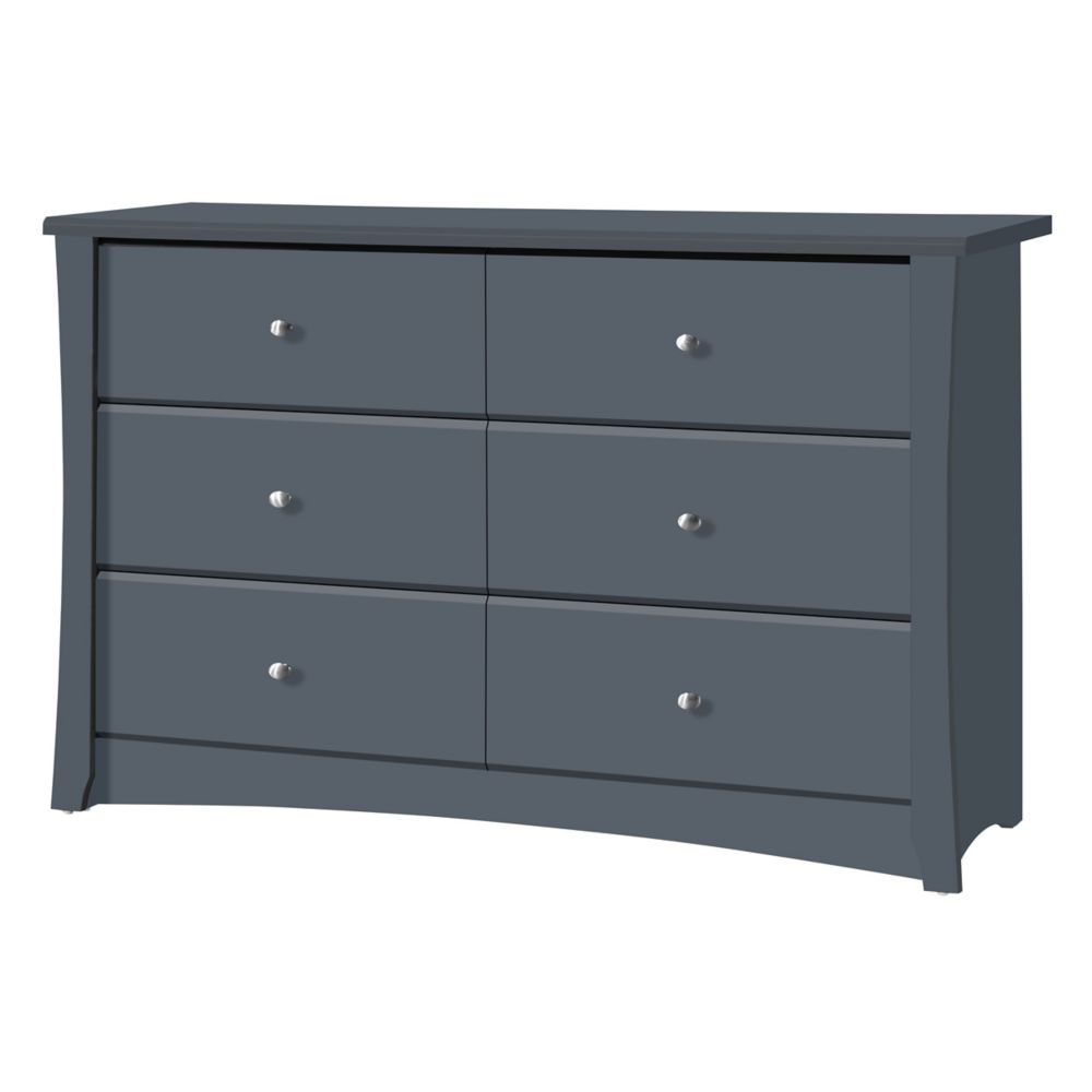 crescent 6 drawer double dresser