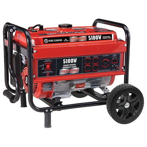 5100W Gasoline generator with wheel kit